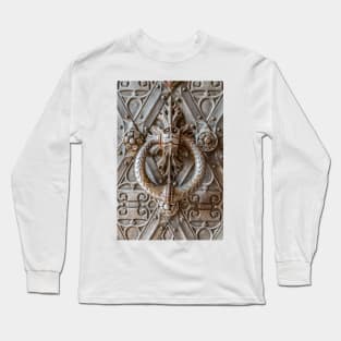 Doorknocker at Kasteel de Haar -  Haarzuilens, The Netherlands Long Sleeve T-Shirt